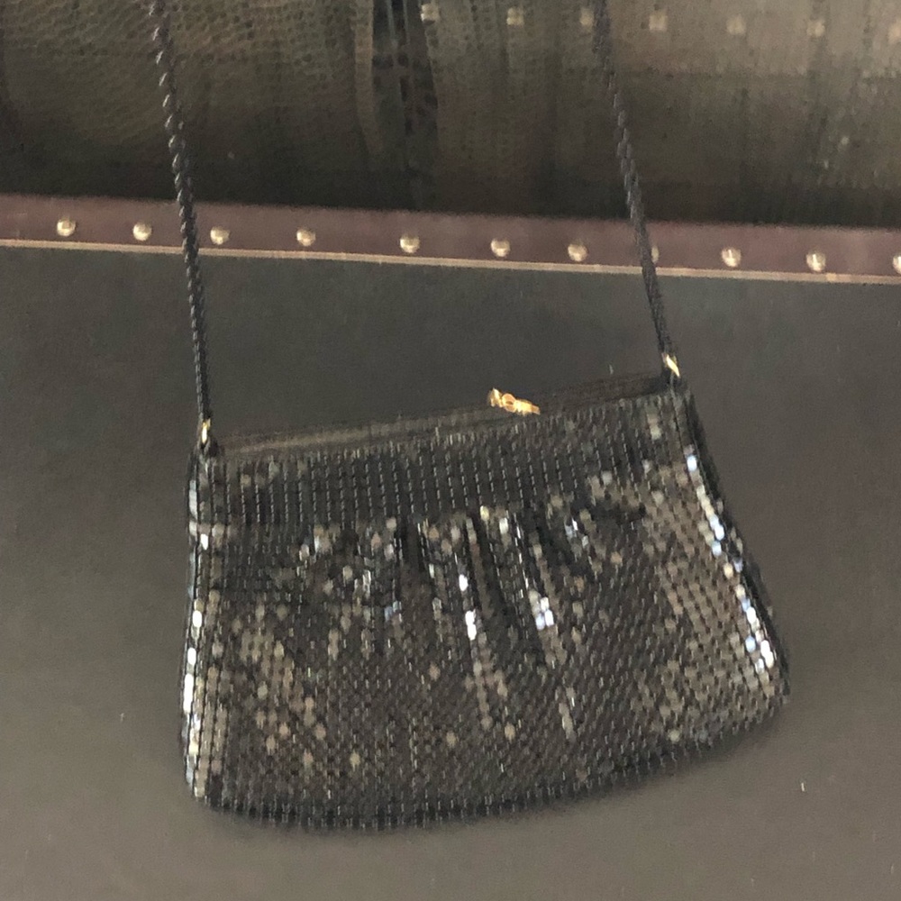 Small glittery black bag